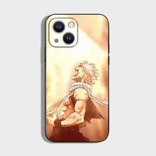 Custodia per telefono Fairy Tail Natsu Dragneel compatibile con 16, 15, 14, 13, 12, 11 Plus, Pro Max, XS, X, XR, SE, Mini, 8, 7, in morbido silicone nero, compatibile anche con custodie per iPhone 17, 17 Pro, 17 Pro Max