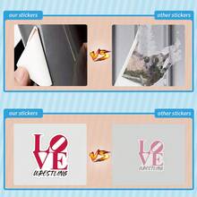 53PCS Wrestling Stickers Aesthetic Vinyl Stickers High Quality Stickers Decals Scrapbook,Journaling,Laptop,Bumper,Skateboard,Water Bottles,Computer,Phone Stickers Can Bring A Lot Of Fun To Your Life,The Perfect Gift For Adults - Multicolor - View 5