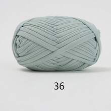 1 pièce 100g Fil de t-shirt, 30m/pièce Fil élastique de tissu pour crochet et tricot DIY, fil épais pour bretelles, pour projets de couverture, tapis et décoration maison faits main au crochet