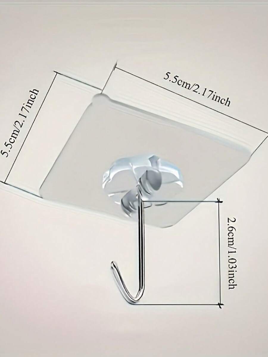 10-Pack Contemporary Metal Wall Hooks, Self-Adhesive, Easy To Install, Wall Mount - Versatile Organizer For Keys, Hats, Towels - Suitable For Bathroom, Bedroom, Office, Kitchen