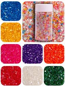 85g/3oz Color Sprinkles, Edible Sanding Sugar Crystals For Cake Decorating, Extra Fine Candy Sprinkles For Baking, Cupcake Topping Ice Cream Donut Decoration, Wedding Party Christmas Supplies - Multicolor - View 2
