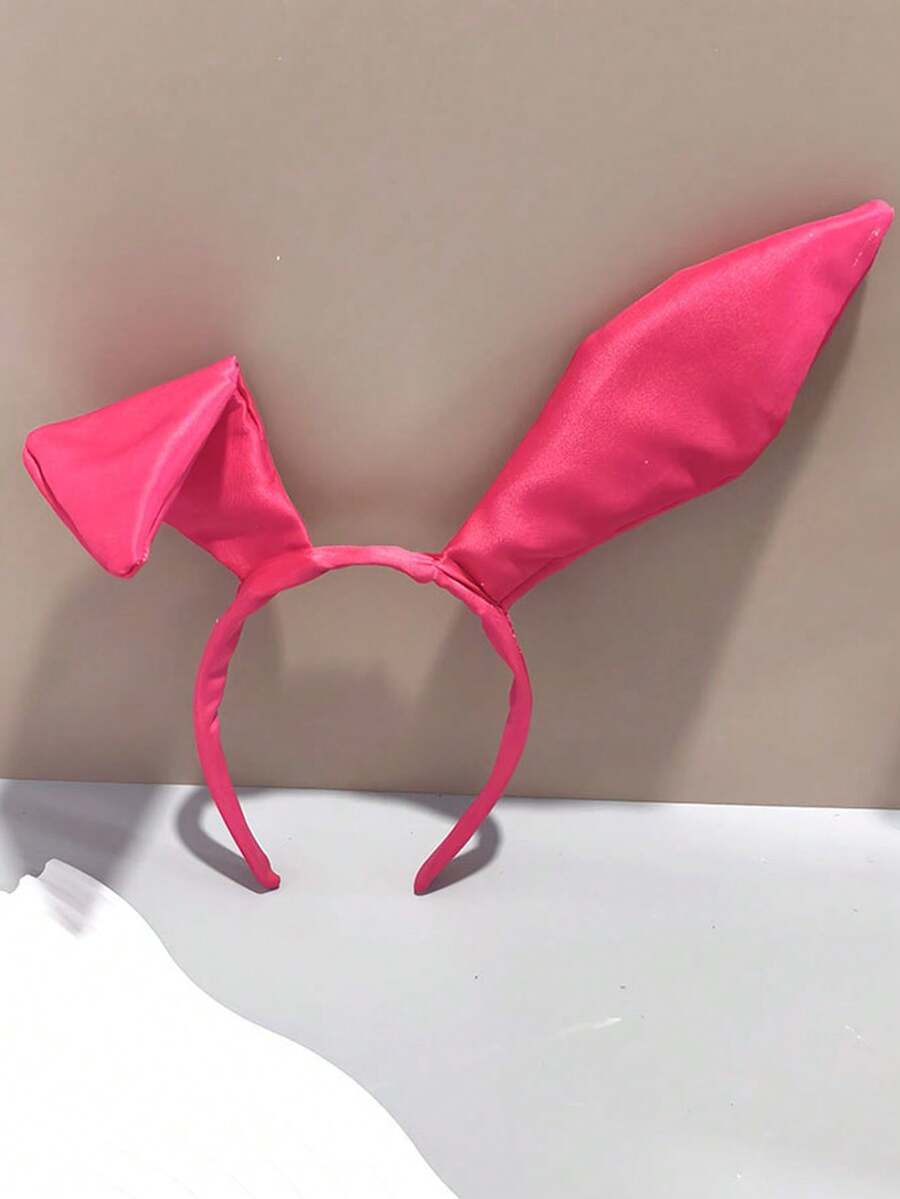 1pc Elegant Rabbit Ear Headband, Costume Accessory For Role Play, Festivals, Parties, Suitable For Bunny Girl, Easter, Halloween, Masquerade