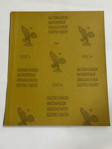 Papel de lija de marca Eagle genuino, papel abrasivo para pulir con agua para lijar pintura de coche, jade, palisandro, hojas de lijado fino de 2000 granos