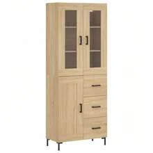 vidaXL Highboard in rovere Sonoma 69,5x34x180 cm, in legno composito