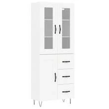 vidaXL Highboard Weiß 69,5x34x180 cm Holzwerkstoff