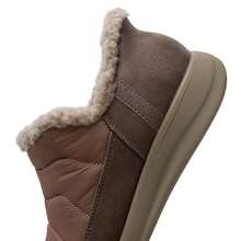 Skechers Women's Casual Shoes, MODERN COMFORT WINTER Series, Soft & Snug Slip-On Sneakers, 168113-DKTP - Dark Gray-brown - View 6