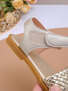 Fashionable Gold Flat Sandals, Suitable For Parents And Children, Perfect For Holiday Parties - Gold - View 6
