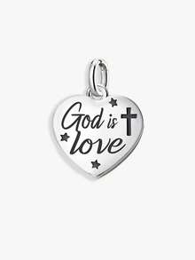 1件简约独特925纯银“她心中的神”吊坠，DIY饰品，男女皆宜 - 集合 - 查看 19