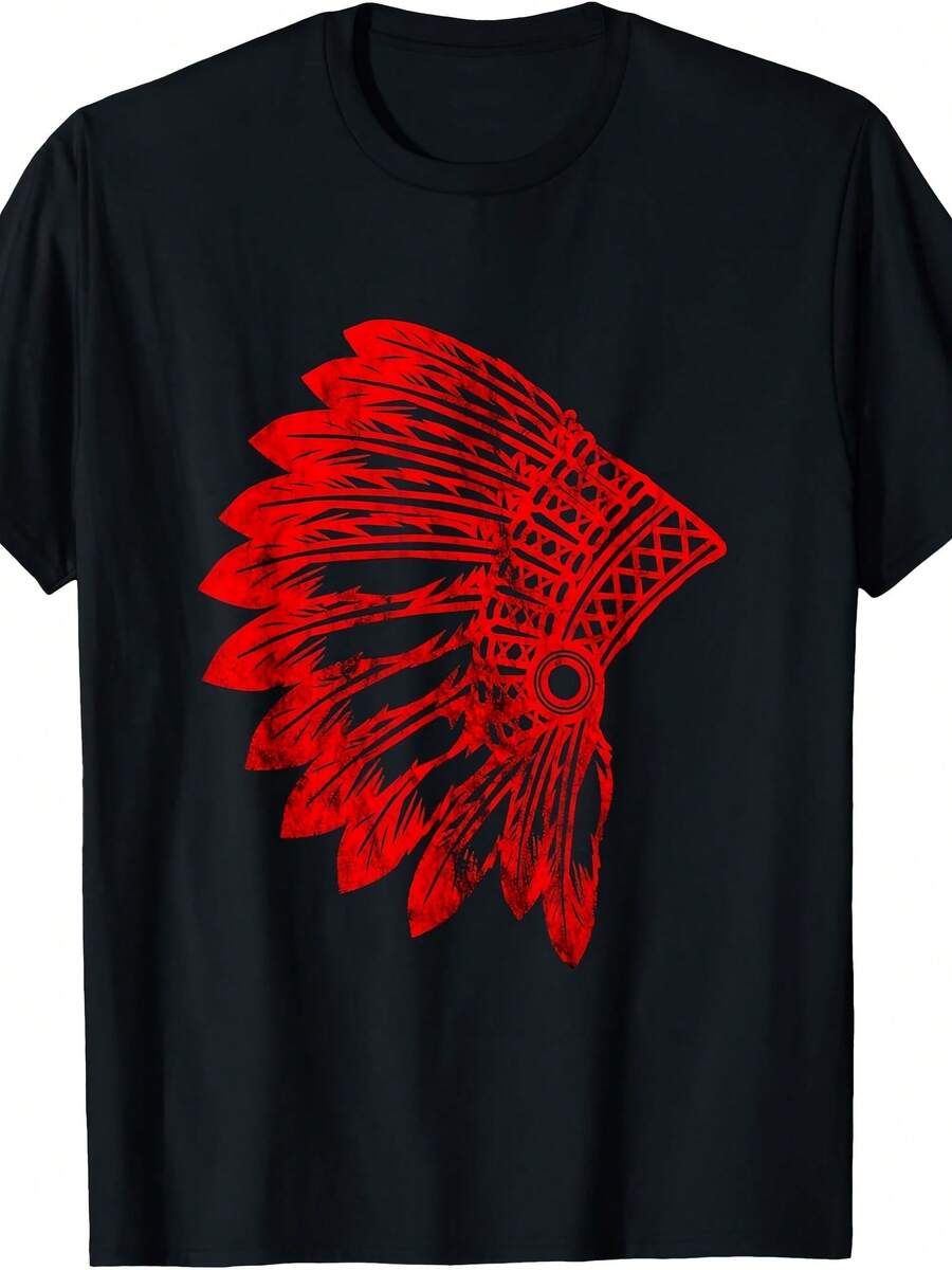 Chief Warbonnet Fancy Dress Carnival Costume T-Shirt - 款式23 - 查看 1