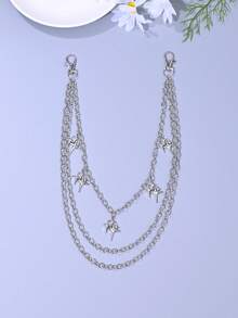 1pc Punk Style Skull, Snake Sword, Star, Planet Charm Multi-Layer Chain Pants Chain, Fashion Waist Chain Decoration, Unisex, Suitable For Halloween, Music Festivals - D Style - View 3