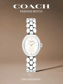 Coach SAMMY Series Steel Band Mongram Embossed No-Digital Dial Quartz Women's Watch