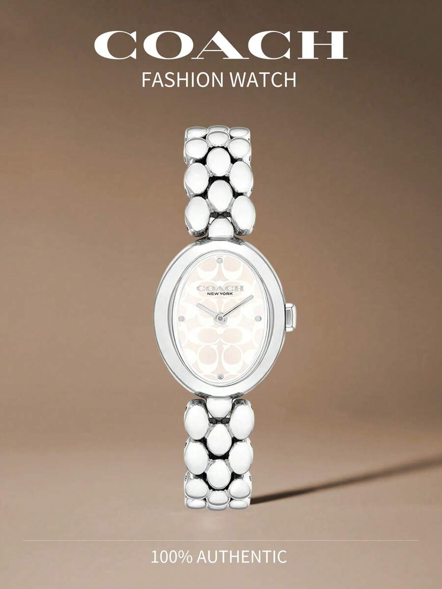 Coach SAMMY Series Steel Band Mongram Embossed No-Digital Dial Quartz Women's Watch