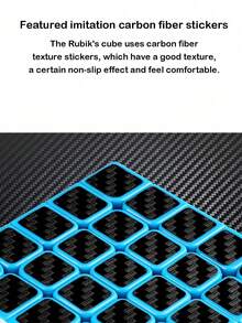 Jucărie netedă din fibră de carbon 3x3x3, mini cub magic prietenos pentru începători, clasic 3x3xbe de înaltă calitate, neted, puzzle colorat pentru ameliorarea stresului și cubizare rapidă - Multicolor - Vizualizare 3