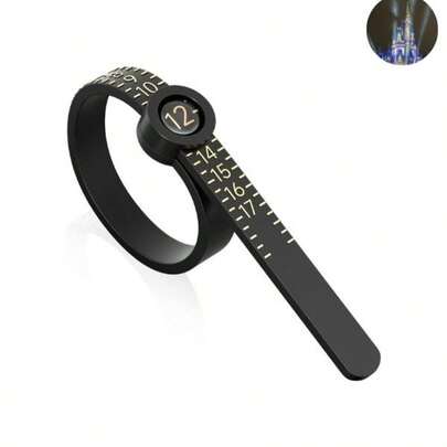 US Ring Size Measuring Gauge, Accurate 1-17 US Ring Sizer, Reusable Finger Sizing Measure Tool With Magnified Glass For Home Shop, Adjustable Ring Finger Measure, Tools And Gadgets, Gifts For Girl