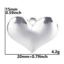 2pcs Heart Lock & Crescent Moon Pendant, 304 Stainless Steel Charm Jewelry Making Supplies, Witch Heart Moon Pendant, DIY Necklace, Keychain, Earrings, Bracelet Decoration, 18k Plated PVD, Unisex