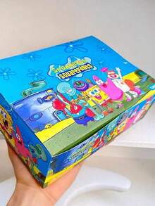Maglietta Di Natale Ufficiale SpongeBob SquarePants Per Bambini – Rosso Con Patrick E Sandy, Cotone Leggero, Maniche Corte, Taglie 3-14 Anni