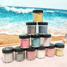 12 Colors Decorative Glitter, DIY Craft Supplies, Decorative Accessories, Arts & Crafts, Birthday Party, Wedding Decor, Party Decoration - 3g/Bottle