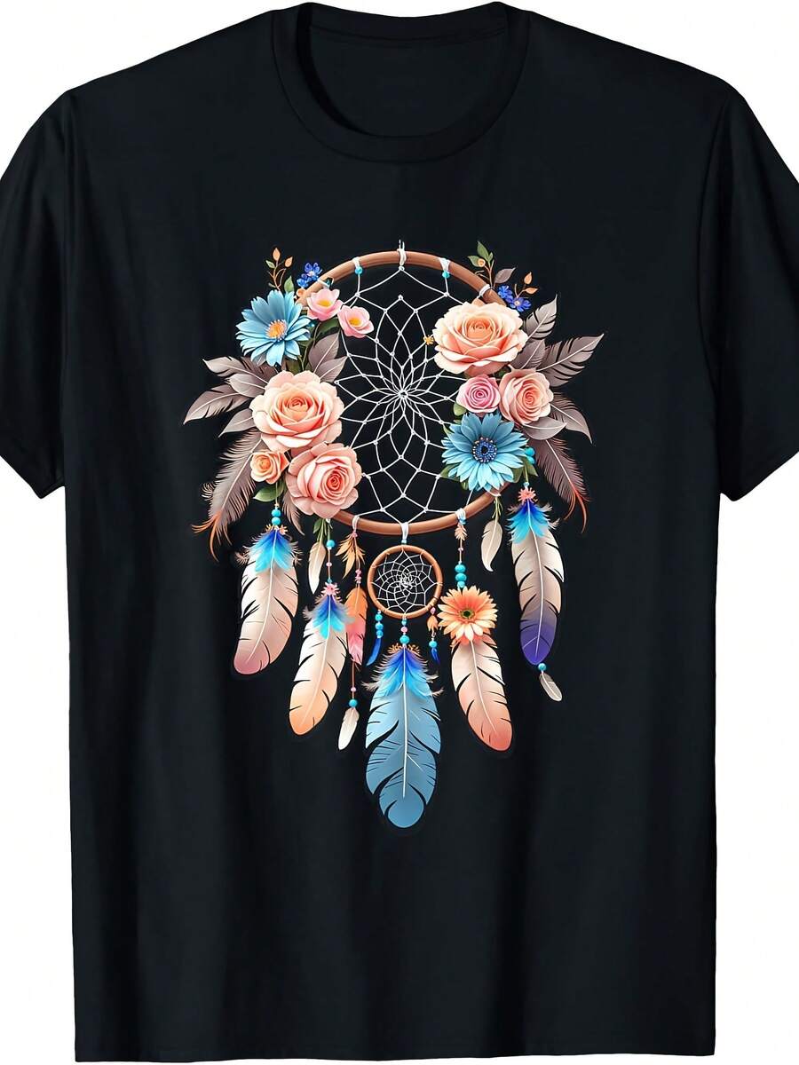Boho Dream Catcher Indigenous Wo T-Shirt - 款式13 - 查看 1