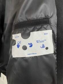 Autumn And Winter New OW Heavy Industry Embroidered Devil Pattern Baseball Jacket, The Same For Men And Women - 黑色 - 查看 5