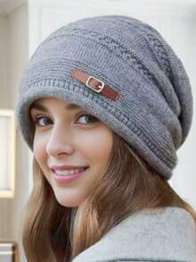 1pc Men's Solid Color Knit Beanie With Ear Flaps - Stretchy & Warm Winter Hat, Comfortable Design, Hand Washable & Lightweight, Suitable For Casual Or Formal Occasions, Available In 4 Colors, Fits All Head Sizes, Ideal Cold Weather Accessory, Fashionable & Practical