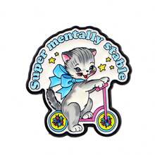 Cartoon Tiere Zitat Soft Emaille Pin Anstecknadeln Abzeichen auf Rucksack Damen Brosche Kleidung Geschenk Schmuck Mode Accessoires