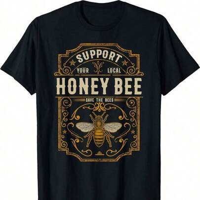 port Your LoC-Al Honey Bee Save The Bees Vintage Style T-Shirt220 g Camiseta de algodón para todas las estaciones de . Ligera. Transpirable. Considerada. Perfecta para salidas de primavera y aventuras de verano, esta camiseta de algodón puro de 220 g promete una comodidad increíble que dura todo el día. Es la base versátil para innumerables looks, desde conjuntos casuales de vacaciones hasta creativos disfraces de Halloween. Un regalo considerado sin esfuerzo que demuestra que te importa, temporada tras temporada.