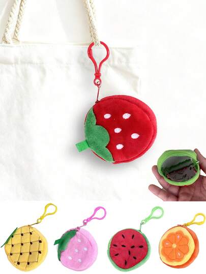 Mini Simulated Fruit Coin Purse, Simulated Fruit Bag Pendant Coin Purse, Bag Pendant, Earphone Storage Bag, Key Storage, Fashion Travel Accessories And Women'S Gifts, Coin Purse, Daily Necessities, Perfect Holiday, Birthday, Thanksgiving, Christmas Gift