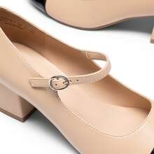 Women's Mary Jane Pumps Chunky Low Heel Closed Round Toe Comfortable Wedding, Office, Party & Casual Work Shoes - 彩色 - 查看 7