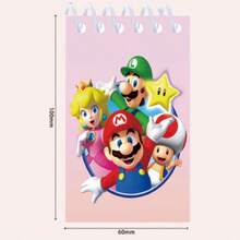Super Mario Mini Spiral Notebook, Cute High-Quality Themed Mini Memo Pad, Portable Small Notebook, Bullet Journal Material, Double-Sided Writeable, Non-Bleed, Perfect Notebook For Mario Fans, Ideal Small Gift For Thanksgiving, Christmas, Theme Parties