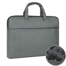 حقيبة مستندات كبيرة السعة مع سحاب للأعمال، حقيبة حمل مقاومة للماء لحفظ الملفات والأوراق والكمبيوتر المحمول - متعدد الألوان - مشاهدة 2