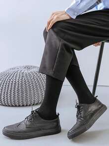 4/2/1 双男士长袜，中筒袜，男士商务长袜，四季通用纯色长裤袜，无骨中筒袜，舒适长袜 - 彩色 - 查看 5