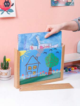 Magnetic A4 Photo Frame, No Drilling Required - Multi-Color Options - Easy Photo/Certificate Installation, Damage-Free Wall Mounting, Suitable For Home/Office Use