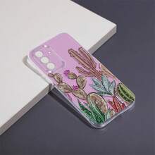 Funda de Teléfono Jardín de Cactus para Samsung Galaxy A02 A03S A04 A05S A06 A13 A14 A15 A16 5G A21S A22 A23 A24 A25 A26 A32 A34 A35 A36 A50 A52 A53 A54 A55 A56 A73 S21 Ultra S22 Plus S23+ S24 FE S25 Funda Creativa de TPU Suave y Duradera, Transparente y Protectora - Colores mixtos - Ver 7