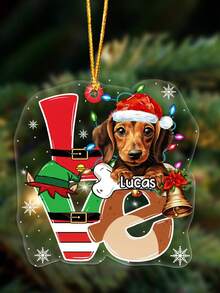Personalized Pet Photo Ornament Custom Name 2025 Christmas Tree Hanging Decoration Holiday Home Decor Keepsake Gift For Dog Cat Lovers Friends Family Personalized Ornament Trending Holiday Gift Winter Pet Memorial Decoration Stocking Stuffer Festive Souvenir,Personalized Pet Photo Ornament 2025 Christmas,Custom Name Dog Cat Holiday Decoration,Personalized Pet - Multicolor - View 15