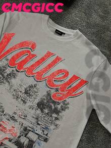 EMCGICC Manfinity Y2k Thin Long Sleeved T-Shirt For Men,Graphic T Shirt Cotton 220g,Fashionable Hip-Hop For Men -  Long Sleeve T-Shirts, Funny Vintage Shirts,Regular Fit, Street Style, Digital Print,  Ideal Gift - 灰色 - 查看 2
