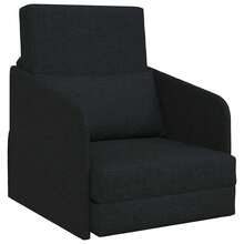 vidaXL Sofa Bett Schwarz 65 X 80 X 83 Cm Stoff - Black - View 2