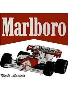 Vintage Märlboro Racing T-Shirt, Merch Graphic Tee, Unisex Tshirt - 白色 - 查看 3