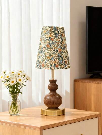 1 قطعة مصباح طاولة ديكوري بملمس خشبي، مناسب لغرفة المعيشة والمكتب وجانب السرير في الفندق والتخييم الخارجي، هدية لعيد الفطر، غرفة النوم والقراءة والأطفال والديكور والحمل والاستشعار وزاوية الصلاة، بأسلوب إيطالي وحداثي وأوروبي وصيني وفرنسي وعربي حديث وإسلامي بسيط وأناقة واحة