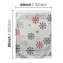 1PC Flannel Tapestry Merry Christmas New Year Snowflakes Decorate The Plate. Multifunctional Printed Blanket, 30*40in/40*50in/50*60in/60*80in, Multiple Sizes Home Drama Blanket, Sofa Leisure Blanket, Dormitory Nap Blanket, Travel Portable Blanket, W - 彩色 - 查看 14