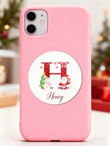 1 Piece Of Custom Christmas Letter Stickers, Personalized Custom Name Stickers, And Circular Sealing Stickers For Gift Packaging Boxes - Multicolor - View 13