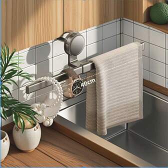 免钻浴室储物架，节省空间的垂直挂钩，用于毛巾、浴袍和衣服 - 无损安装，适用于浴室、卧室和门厅 - 耐用塑料结构，功能性存储，悬挂稳定