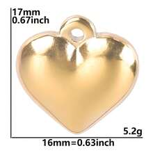 2pcs Heart Lock & Crescent Moon Pendant, 304 Stainless Steel Charm Jewelry Making Supplies, Witch Heart Moon Pendant, DIY Necklace, Keychain, Earrings, Bracelet Decoration, 18k Plated PVD, Unisex