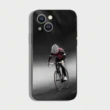 T-Tour De France Bicycle Phone Case Cover Compatible With  16,15,14,13,12,11 Plus, Pro Max, XS, X, XR, SE, Mini, 8, 7, Soft Silicone Black Cover, Cover Compatible With  17 Case,  17 Pro Case,  17 Pro Max Case - Z3 - Visualizzare 9