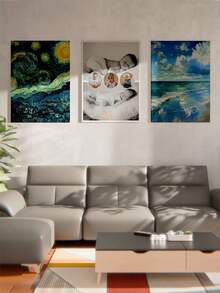 1件客製化照片畫布印畫，個性化藝術禮物，可將您的文字印在客製化牆飾上，適用於臥室、客廳、婚禮、寵物、家庭、愛情、情侶、朋友等場合，照片、圖像、相框裝飾畫，聖誕禮物，送給好友、家人的禮物，生日禮物，送給家人/朋友/女朋友/男朋友的禮物，情人節禮物 - 款式2 - 查看 3