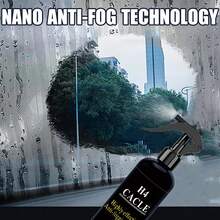 H4Cacle 10.15oz Long-Lasting Car Glass Defogger Agent - Effortlessly Removes Fog From Windshields, Windows, Mirrors, And Helmets - Easy To Use, Anti-Fog Coating, Improves Visibility, And Enhances Driving Safety