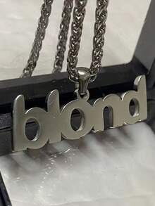 1pc Stainless Steel Axe Pendant Necklace, Unisex - Cartoon Character Necklace - View 9