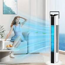 2025 New 3 In 1Tower Fan For Bedroom, Upgrated 6 Speeds Ultra-Quiet Floor Fan, 60° Oscillating Fans For Indoors With 28ft/S Velocity, Standing Fans, Bladeless Fan Powerful For Home Office Roomn - 查看 9