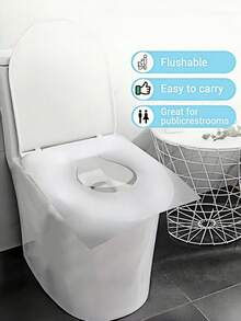 10/20/30/50/100 szt. jednorazowych pokrowców na deskę sedesową – higieniczne, przenośne pokrowce na deskę sedesową, pakowane pojedynczo, miękkie i wygodne, pasujące do większości toalet, w podróży, na kempingu, w hotelach i toaletach publicznych – higieniczna ochrona, wygodna konstrukcja, trwałość i łatwość użytkowania, niezbędne w samolocie i na kempingu, jednorazowa ochrona, artykuły hotelowe, niezbędne w podróży - Wielokolorowe - Zobacz 8