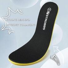 Reversible Foam Insoles Women Men Comfort Lightweight Cushion Shoe Inserts Shock Absorbing Flat Inner Soles Sneakers Running Shoes, Black, US12 - 男士:美國 11 號 + 黑色 - 查看 6