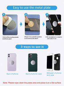 1 buah Dudukan Ponsel Mobil Magnetik, Dudukan Paduan Tahan Air, Dudukan Ponsel Mobil untuk Dashboard, Dudukan Ponsel Navigasi GPS, Kompatibel dengan Smartphone, Gunakan dengan Pelat Magnetik yang Kompatibel dengan iPhone, Ponsel Android, Hadiah untuk Ulang Tahun, Keluarga, Teman, Aksesori Mobil - MultiWarna - View 9